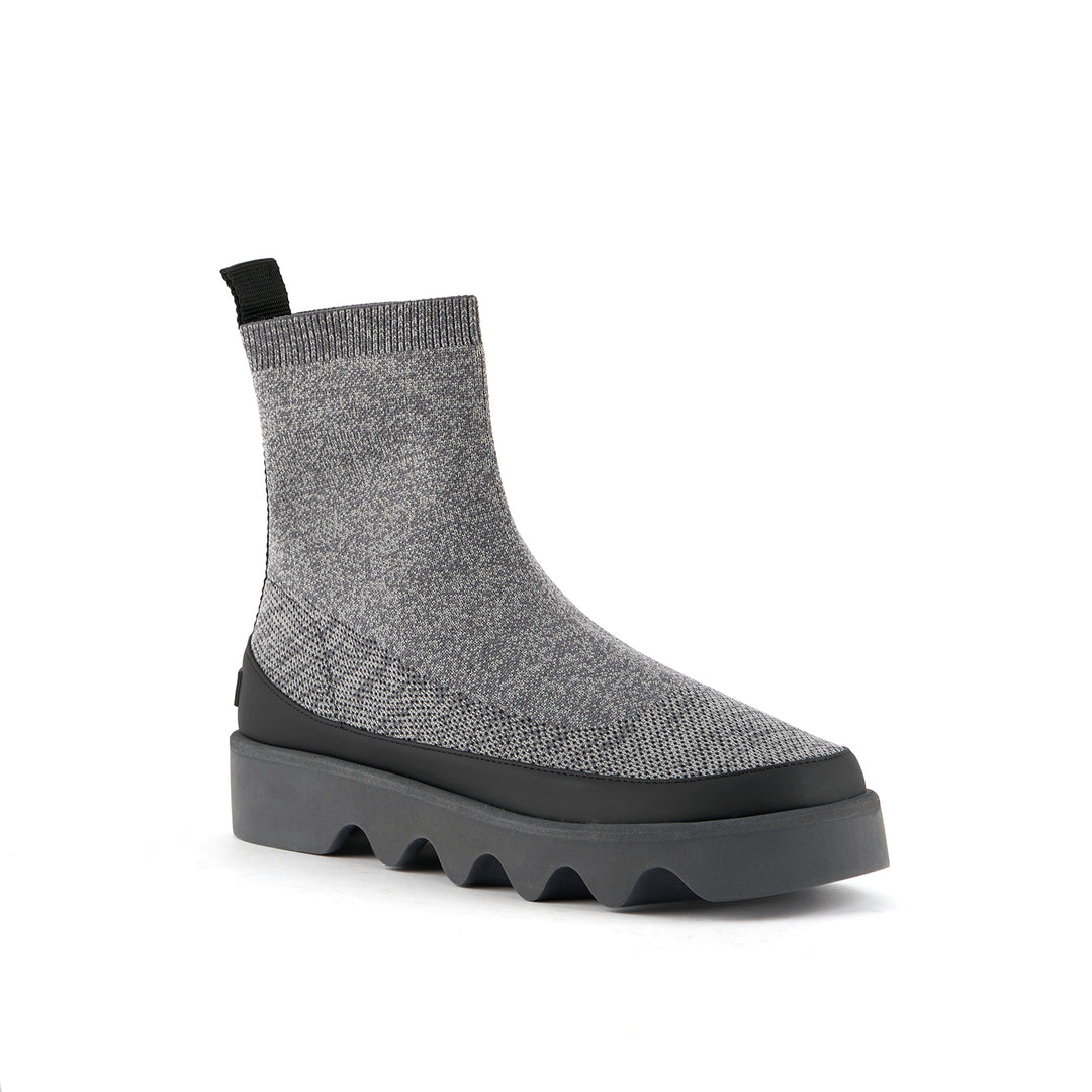 bounce 3 short boot gray hued 2 angle out view