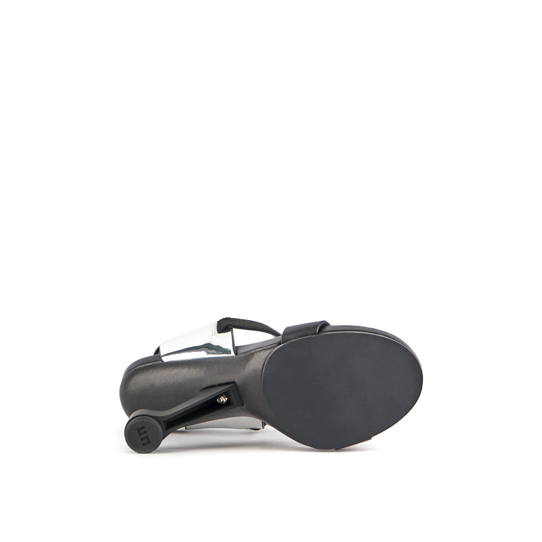 eamz raiko black silver bottom view