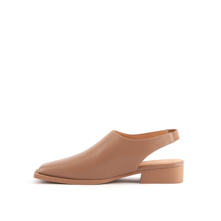 fin flat light brown inside view