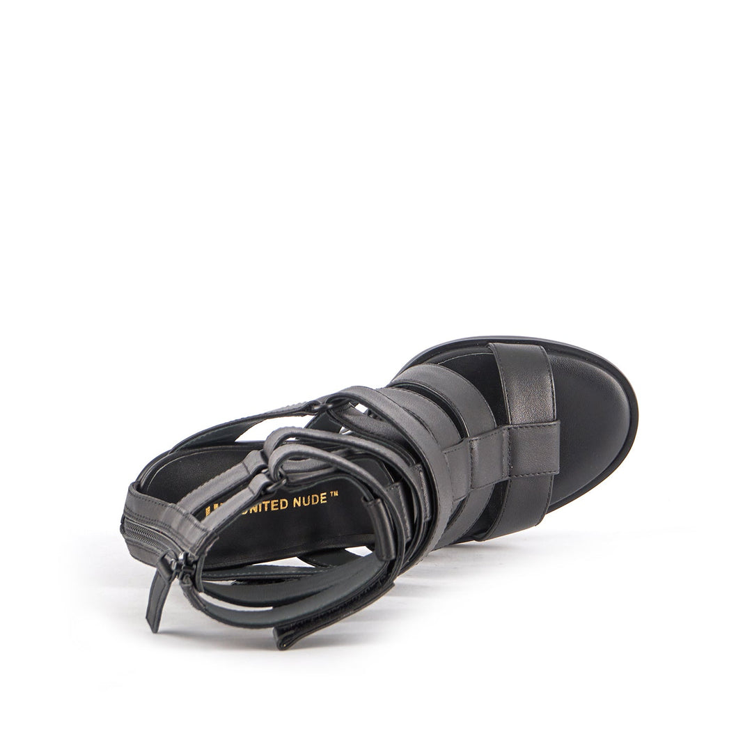 lev roma hi black nappa top view