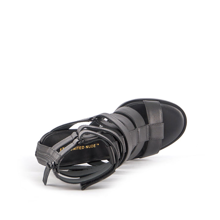 lev roma hi black nappa top view