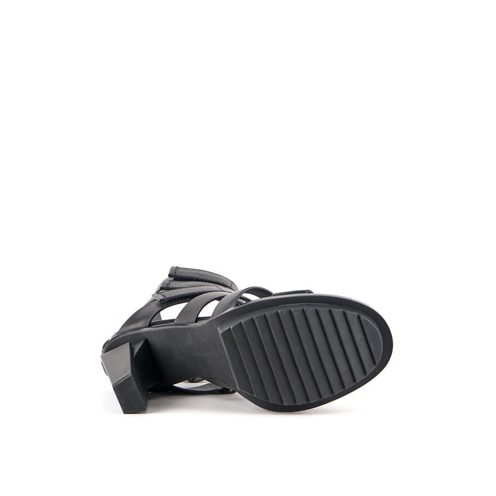 lev roma hi black nappa bottom view
