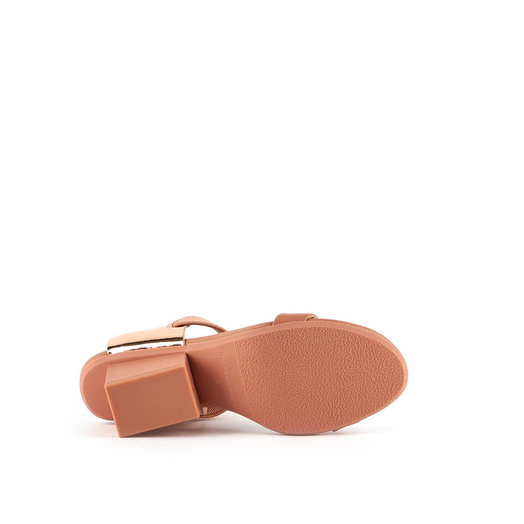 raila mid rose gold bottom view