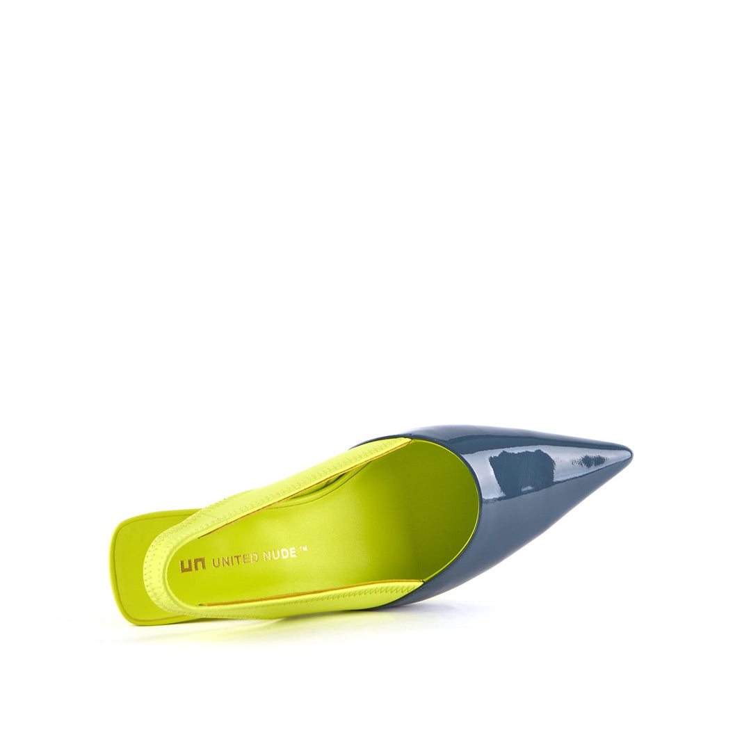 raila slingback mid cyber lime top view