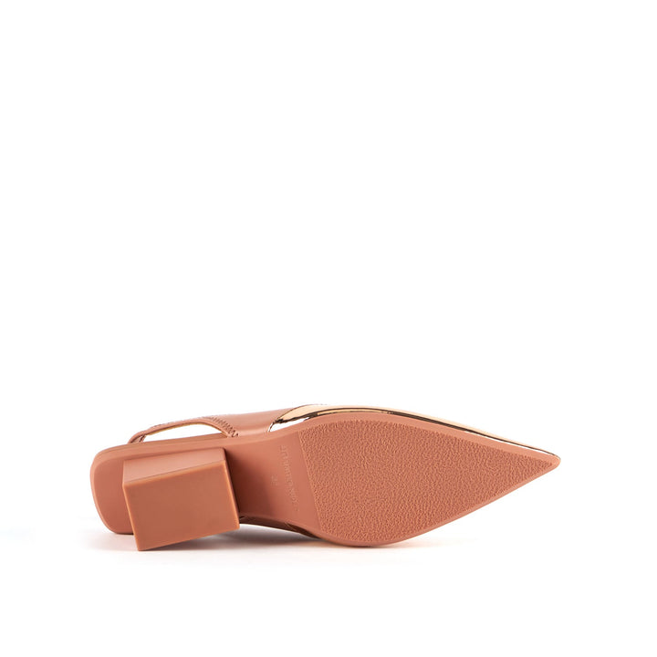raila slingback mid rose gold bottom view
