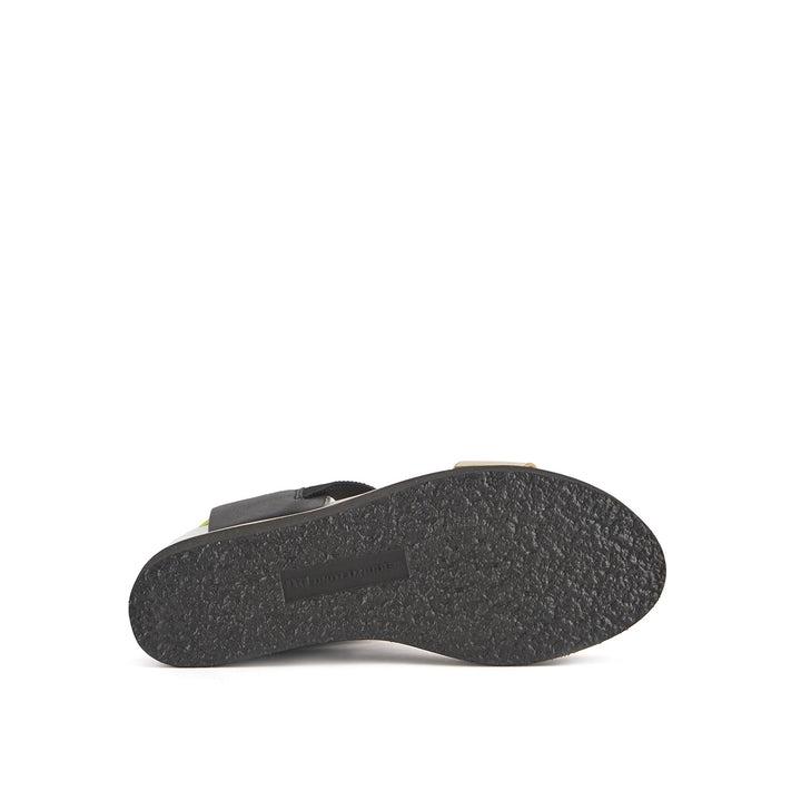 rico sandal bronze bottom view
