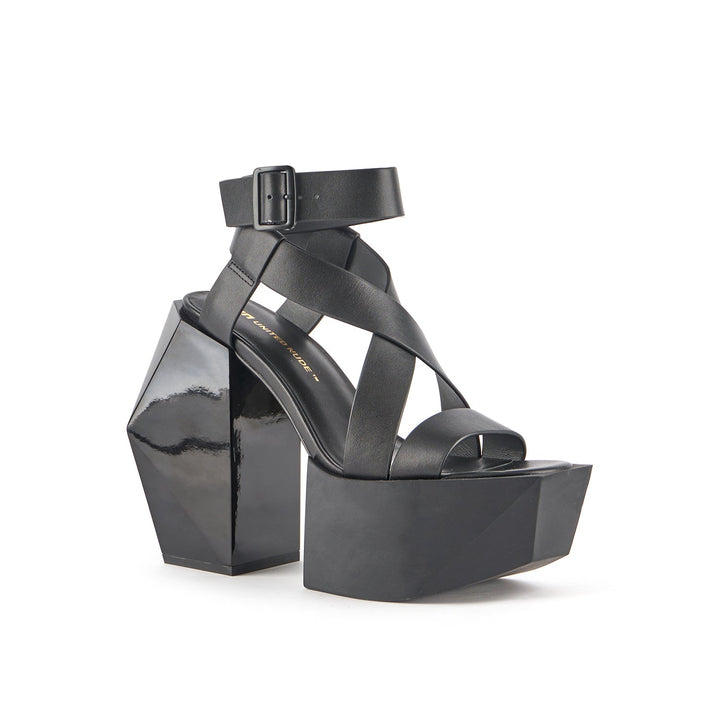 stage sandal black angle out view