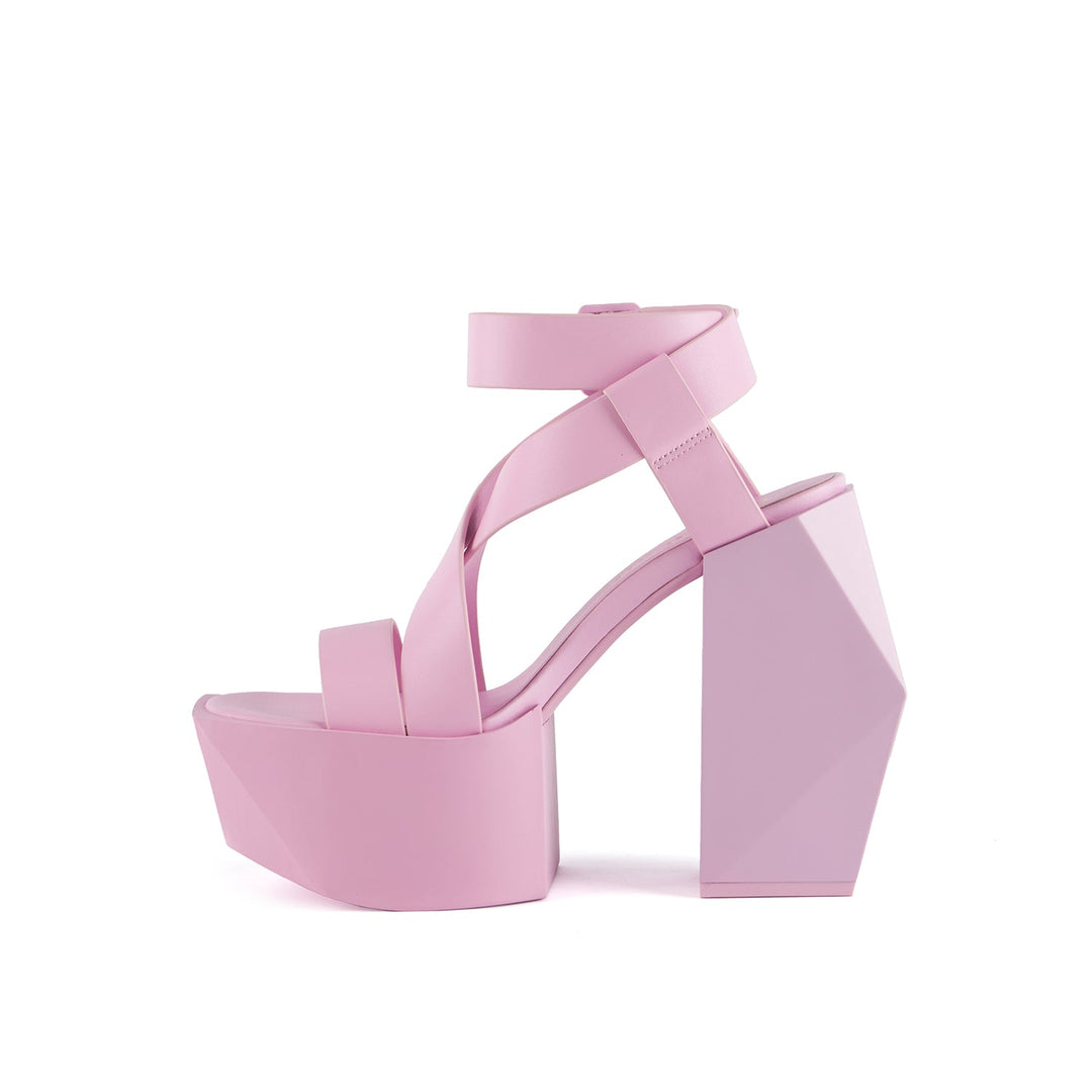 stage sandal pink diamond inside view