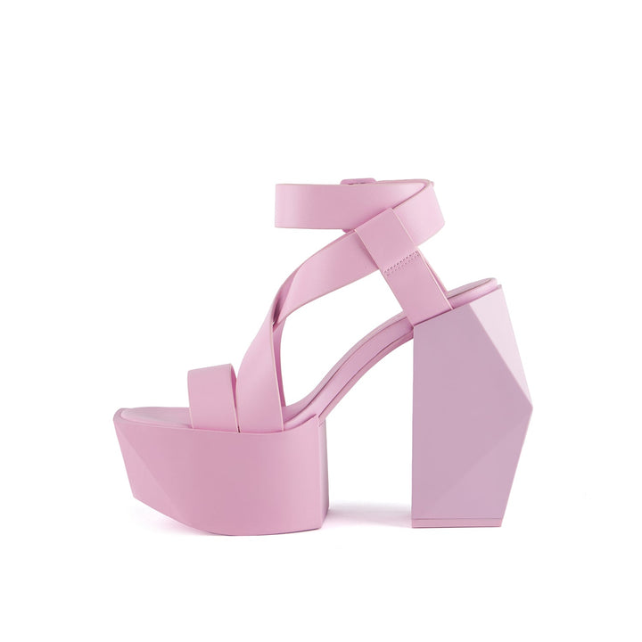 stage sandal pink diamond inside view