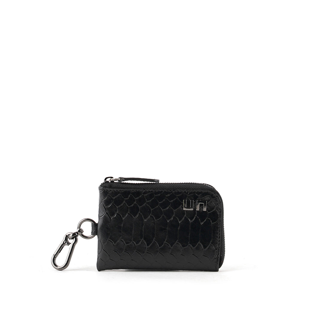 Coin wallet black 1 outside view