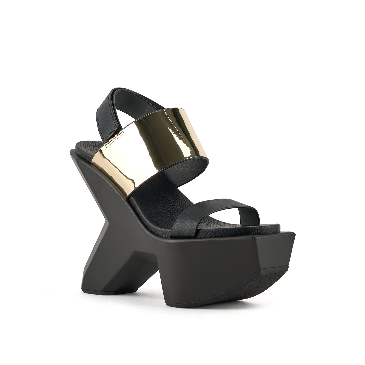 T*)様 UNITED NUDE 厚底サンダル ブラック×ゴールド Boulder Sandal – United Nude