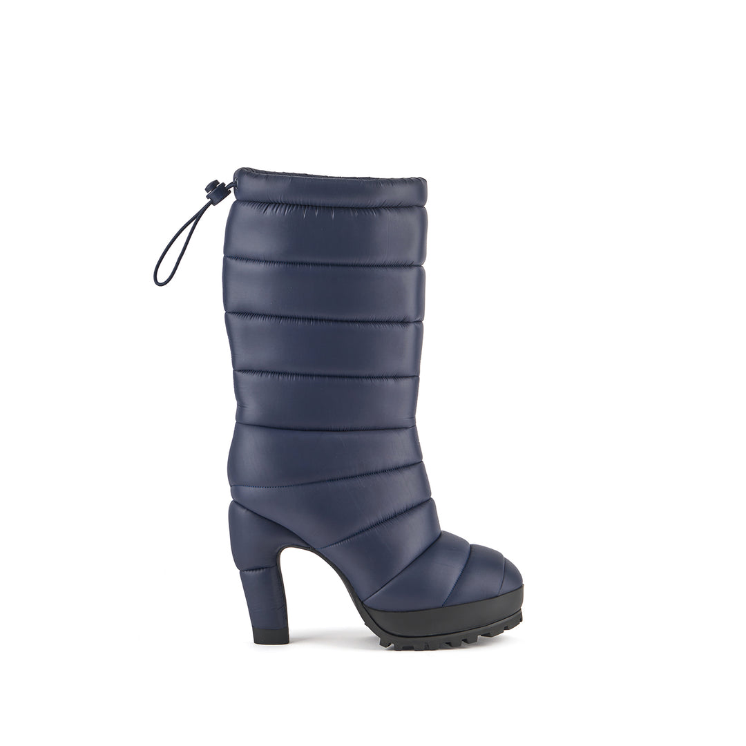 bubble boot hi midnight blue 1 outside view