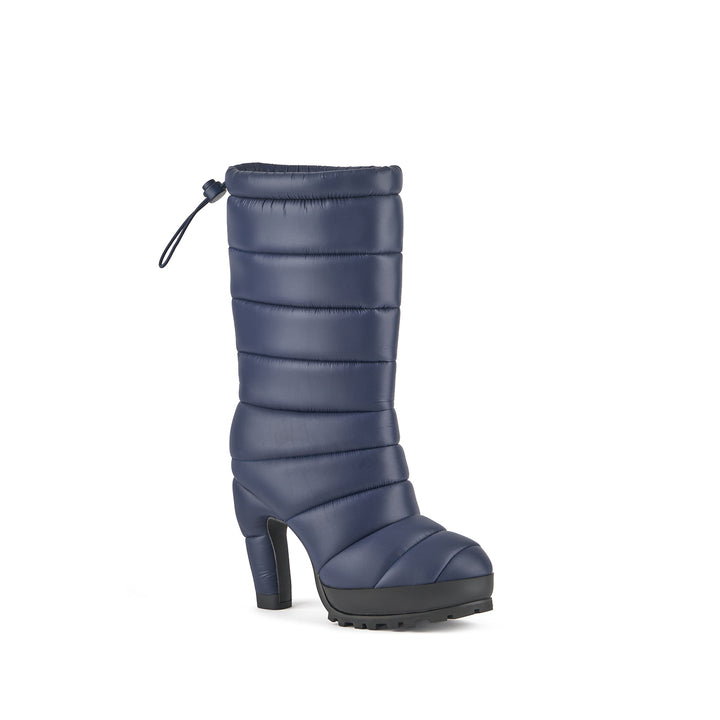 bubble boot hi midnight blue 2 angle out view