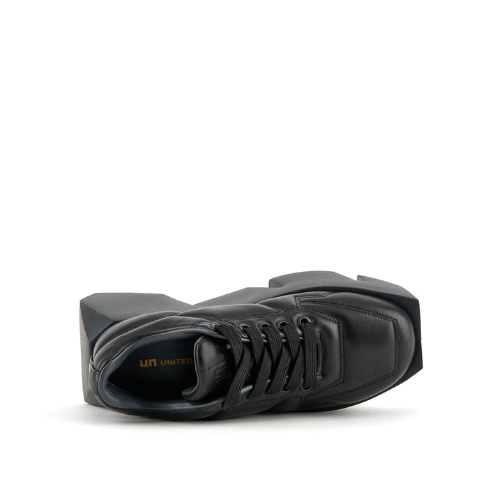 bull puffy sneaker black 5 top view