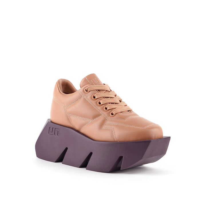 bull puffy sneaker taupe mix 2 angle out