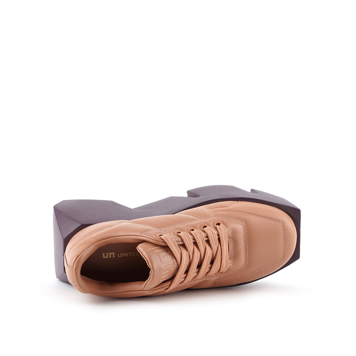 bull puffy sneaker taupe mix 5 top