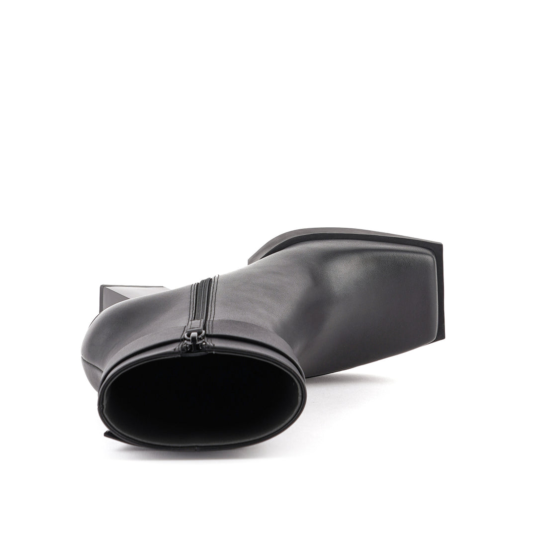 construct bootie hi black 5 top