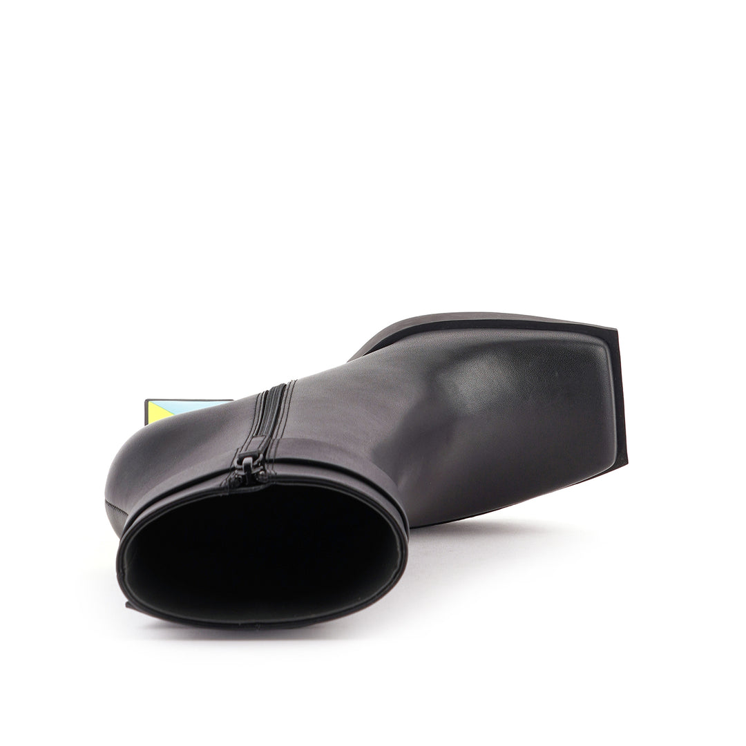 construct bootie hi black green 5 top