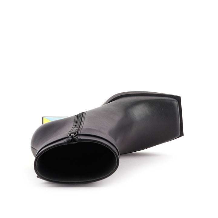 construct bootie hi black green 5 top