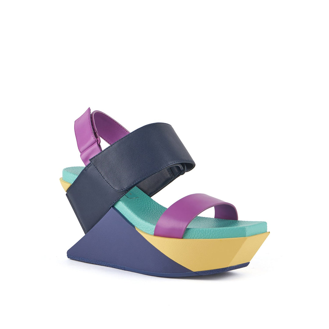 delta wedge sandal dazzle mix 2 angle out view