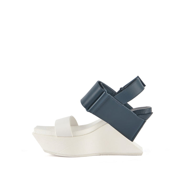 delta wedge sandal deep blue inside view