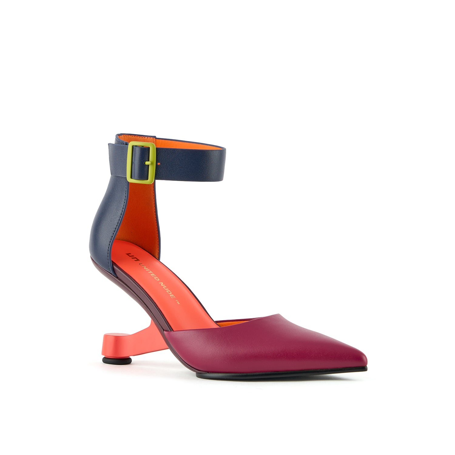 【UNITED NUDE】パンプス EamzPumps 40/ Red Pre-owned United Nude Eamz High Heel Dress Pump Patent Neon Pink