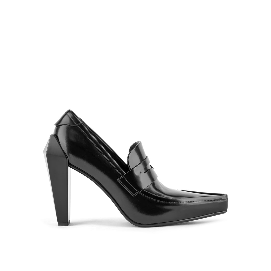 gem loafer hi black 1 outside view