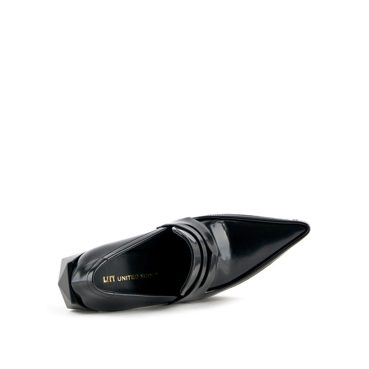 gem loafer hi black 5 top view