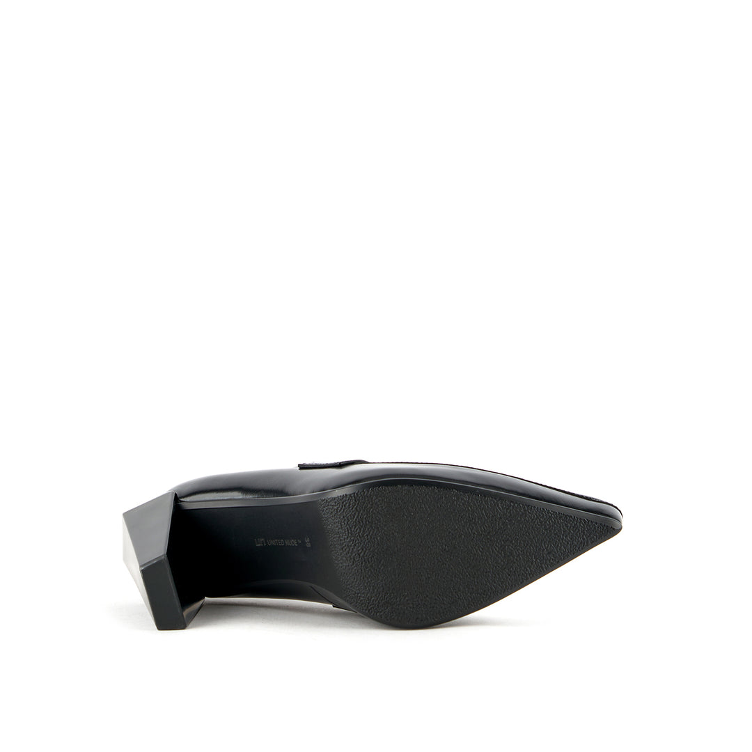 gem loafer hi black 6 bottom view