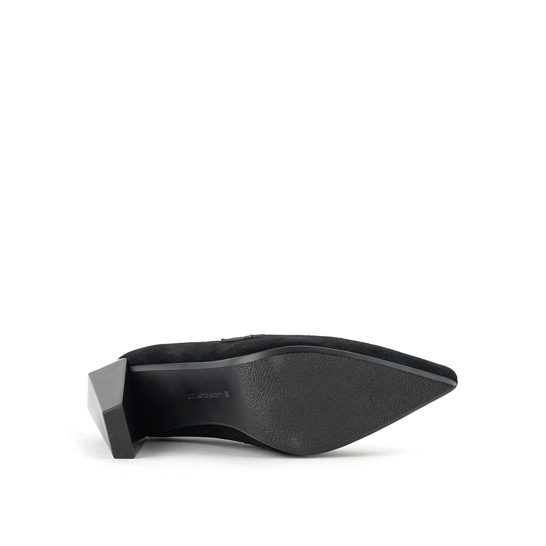 gem loafer hi black ii 6 bottom view