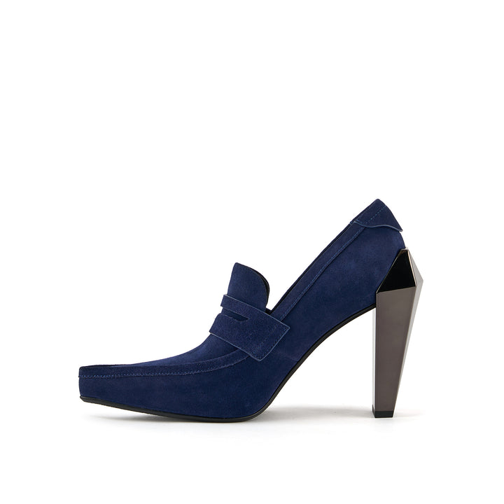 gem loafer hi midnight blue 3 inside view