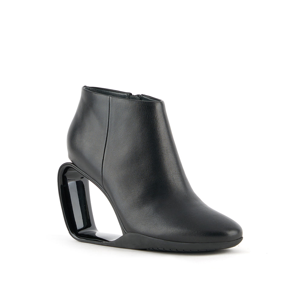 mobius ankle bootie hi black 2 angle out view