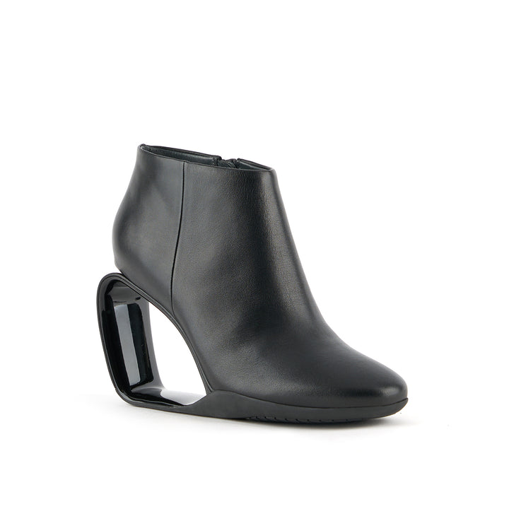 mobius ankle bootie hi black 2 angle out view
