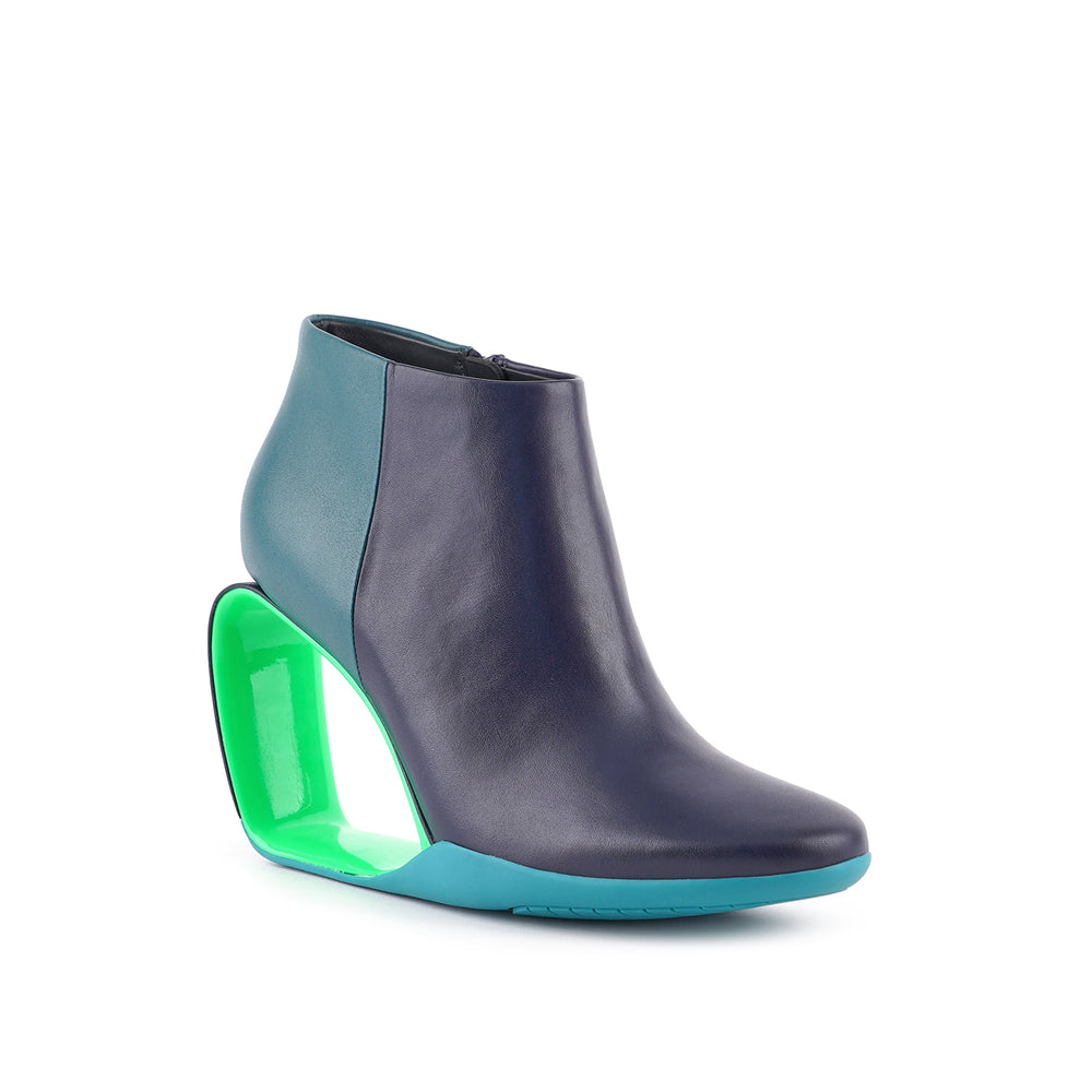 mobius ankle bootie hi teal mix 2 angle out