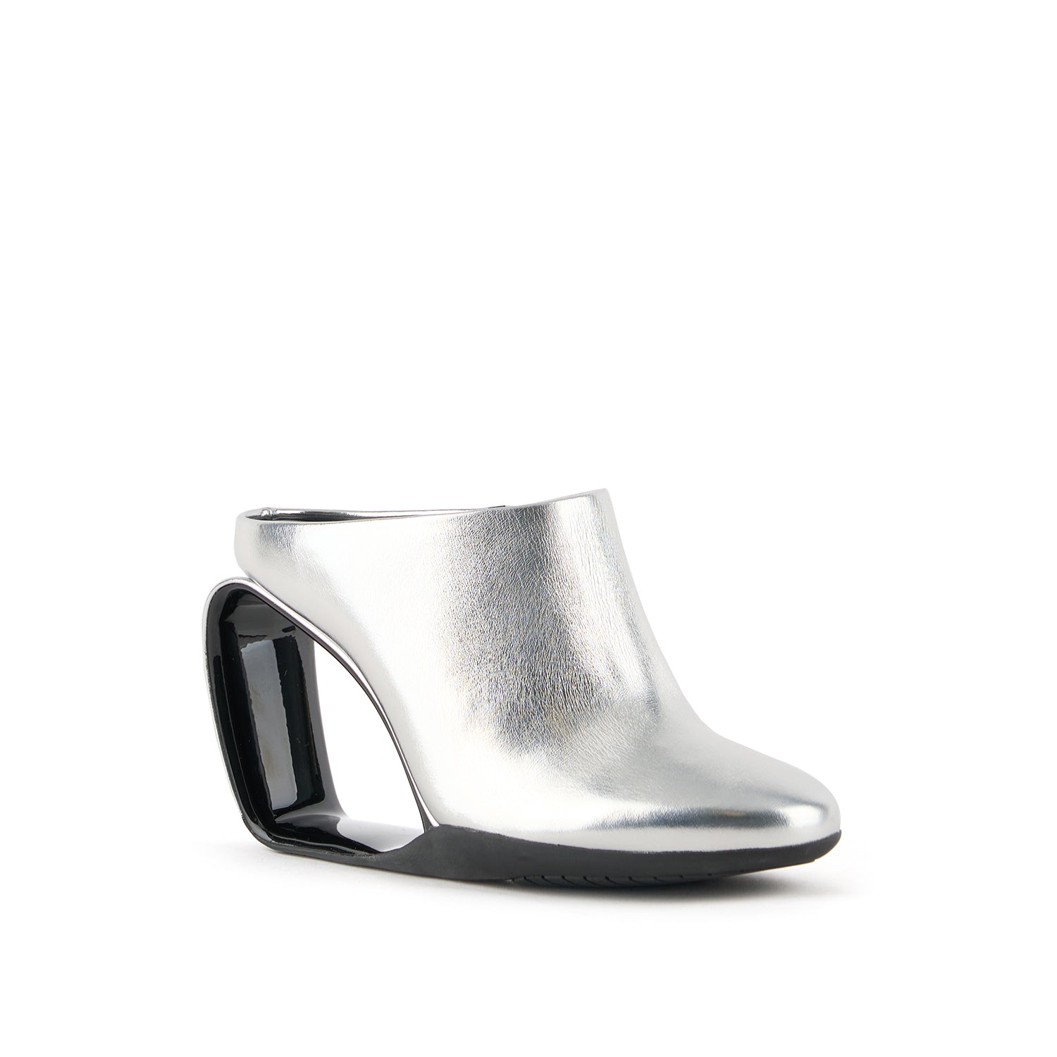 UNITED Nude シルバーオープントゥーミュール Mobius Mule Hi – United Nude
