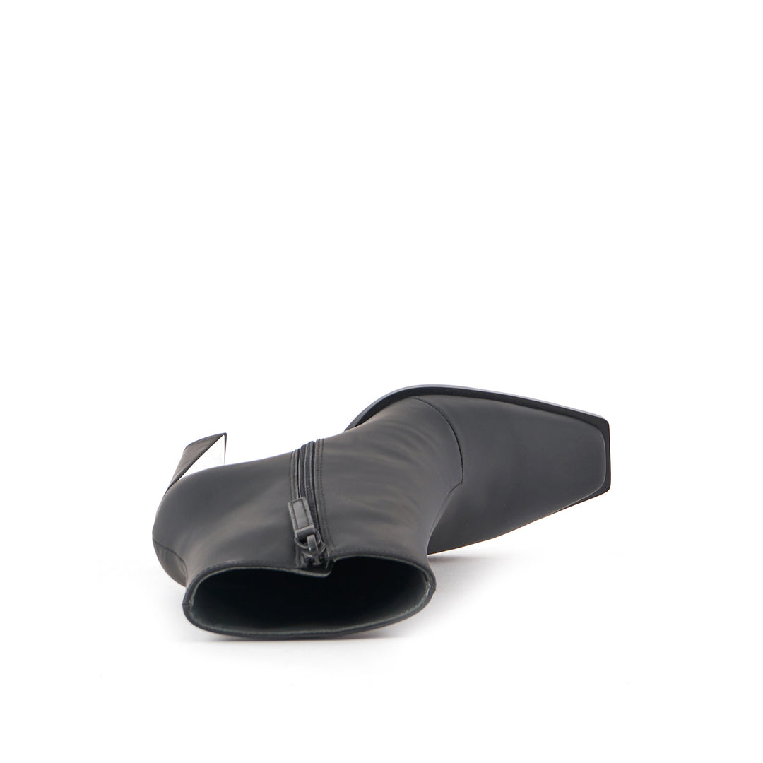 poly bootie hi black 5 top view