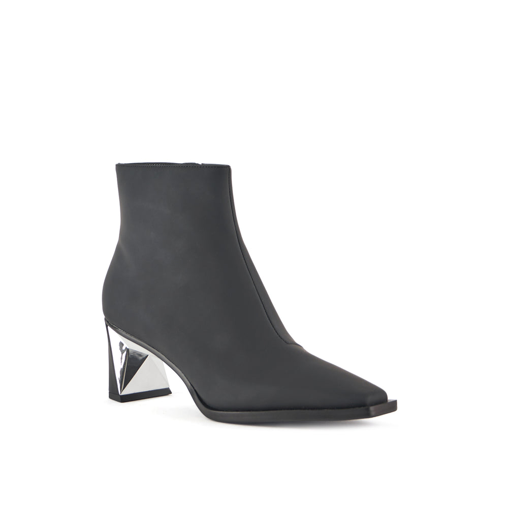 poly bootie mid black 2 angle out view