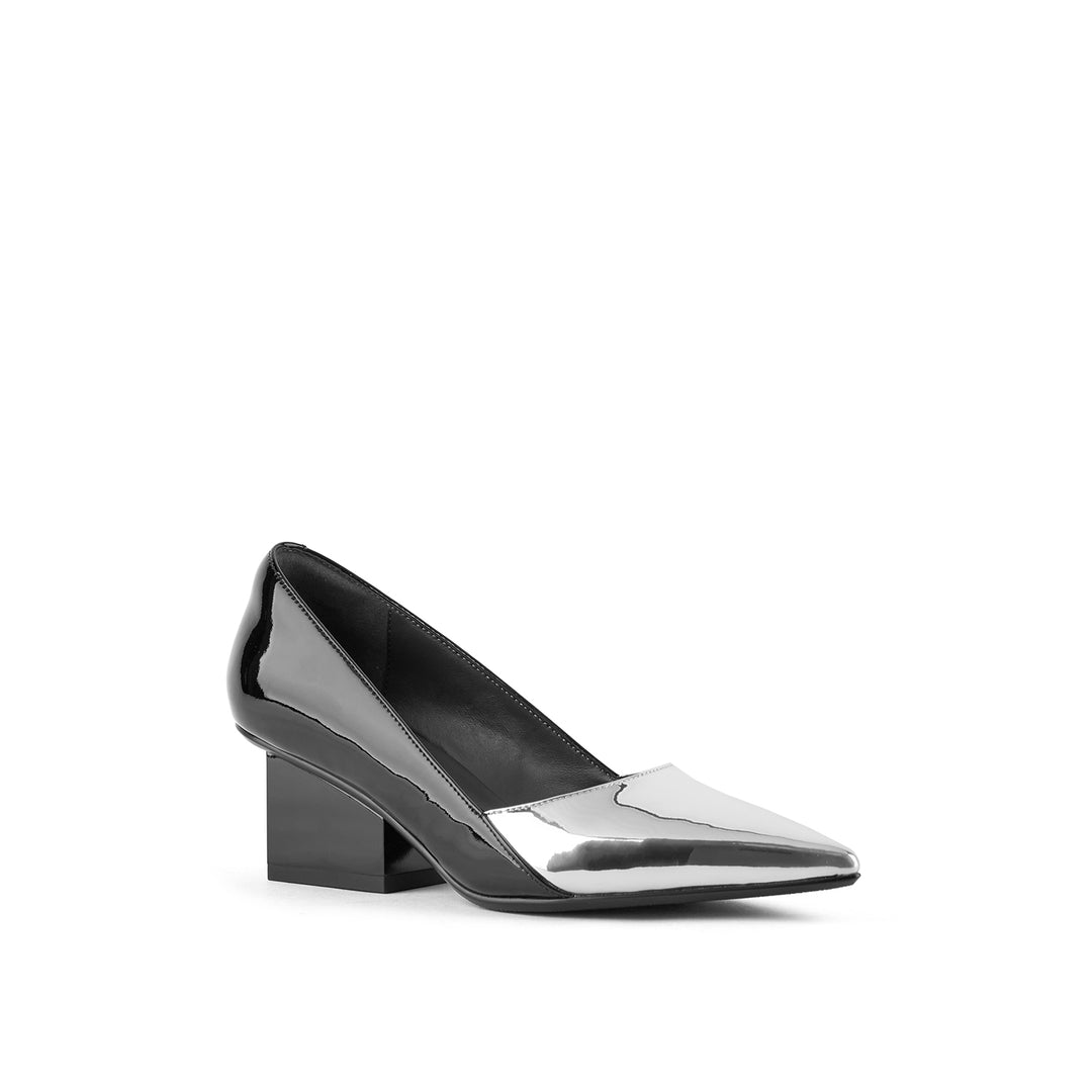 raila pump silver black 2 angle out view