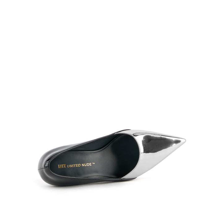raila pump silver black 5 top view
