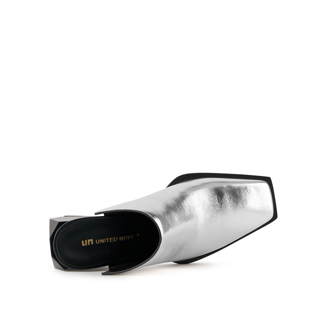 ricky mule mid silver 5 top view