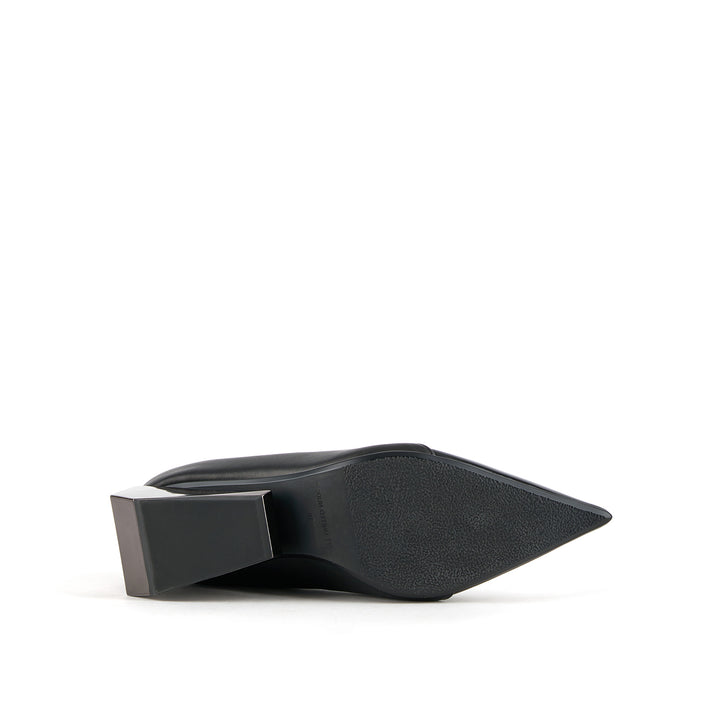 ricky pump mid black 6 bottom view