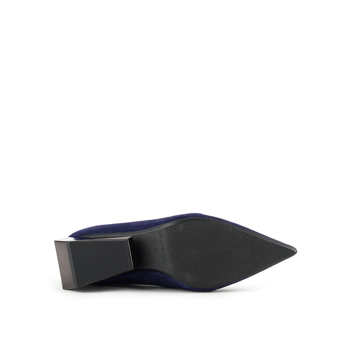 ricky pump mid midnight blue 6 bottom view