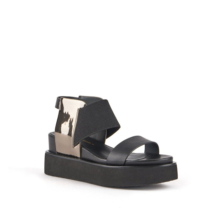 rico sandal black gunmetal 2 angle out view