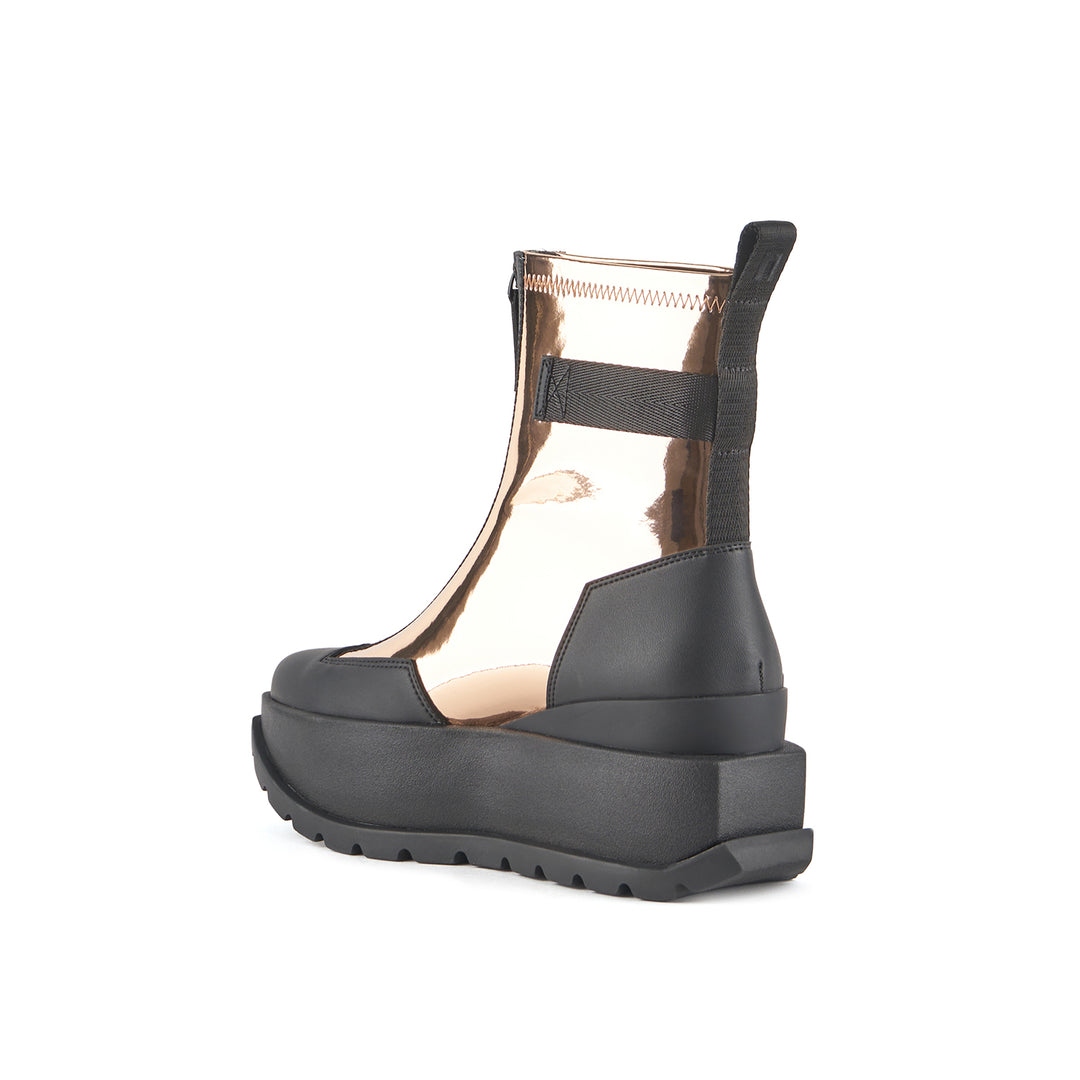 roko bootie ii rose gold 4 angle in view