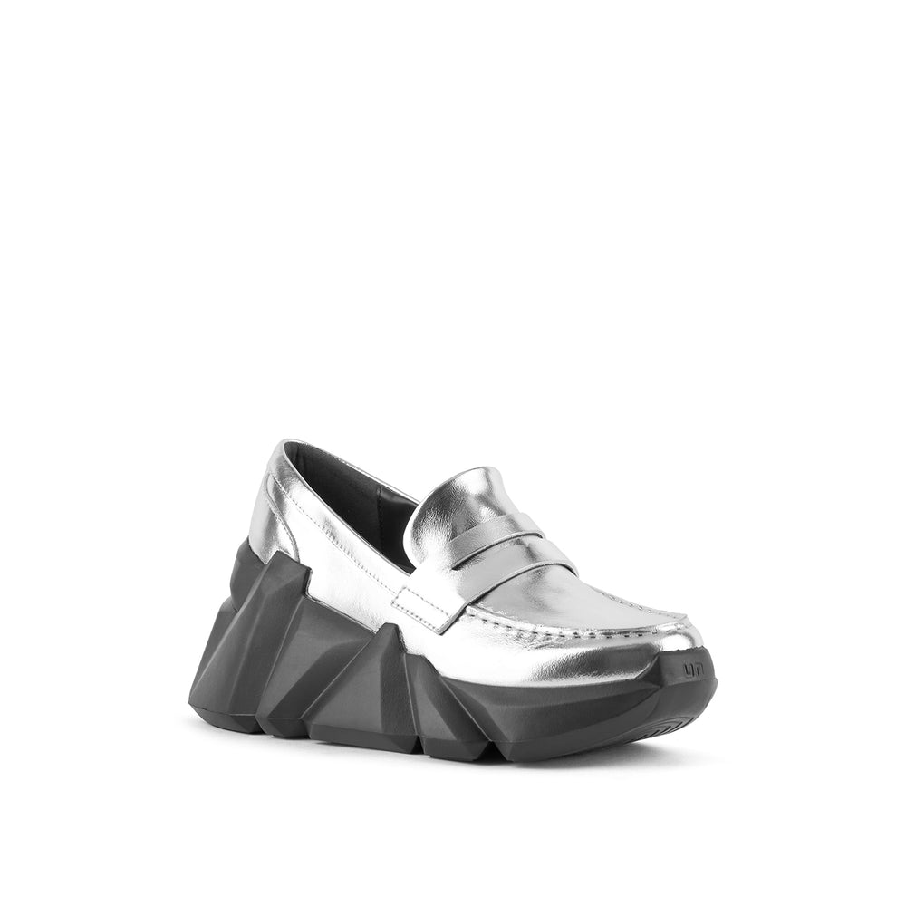 space kick loafer silver ii 2 angle out view