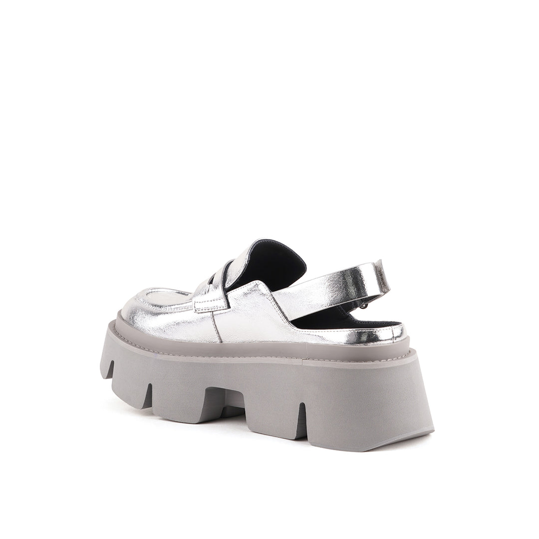 stomper loafer silver 4 angle in