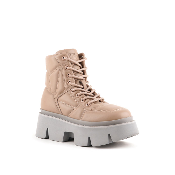 stomper puffy combat taupe 2 angle out
