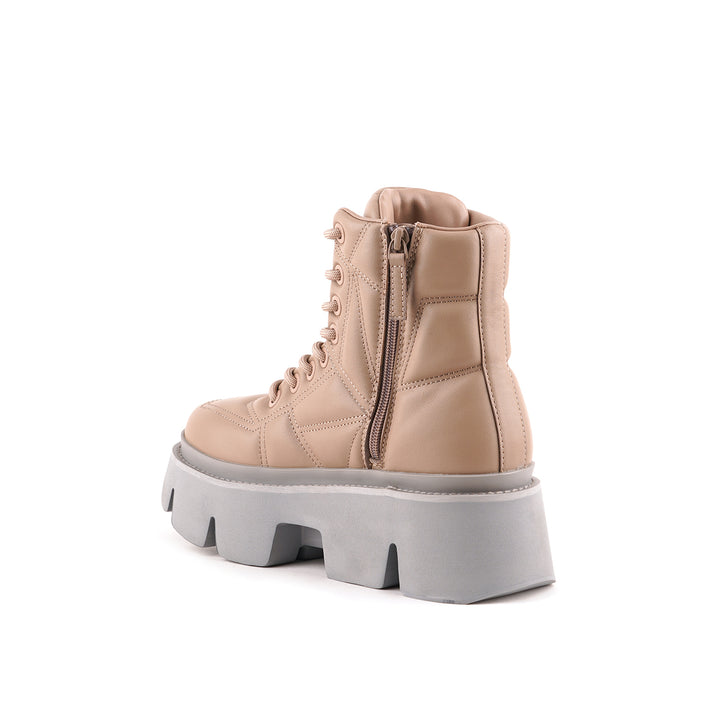 stomper puffy combat taupe 4 angle in