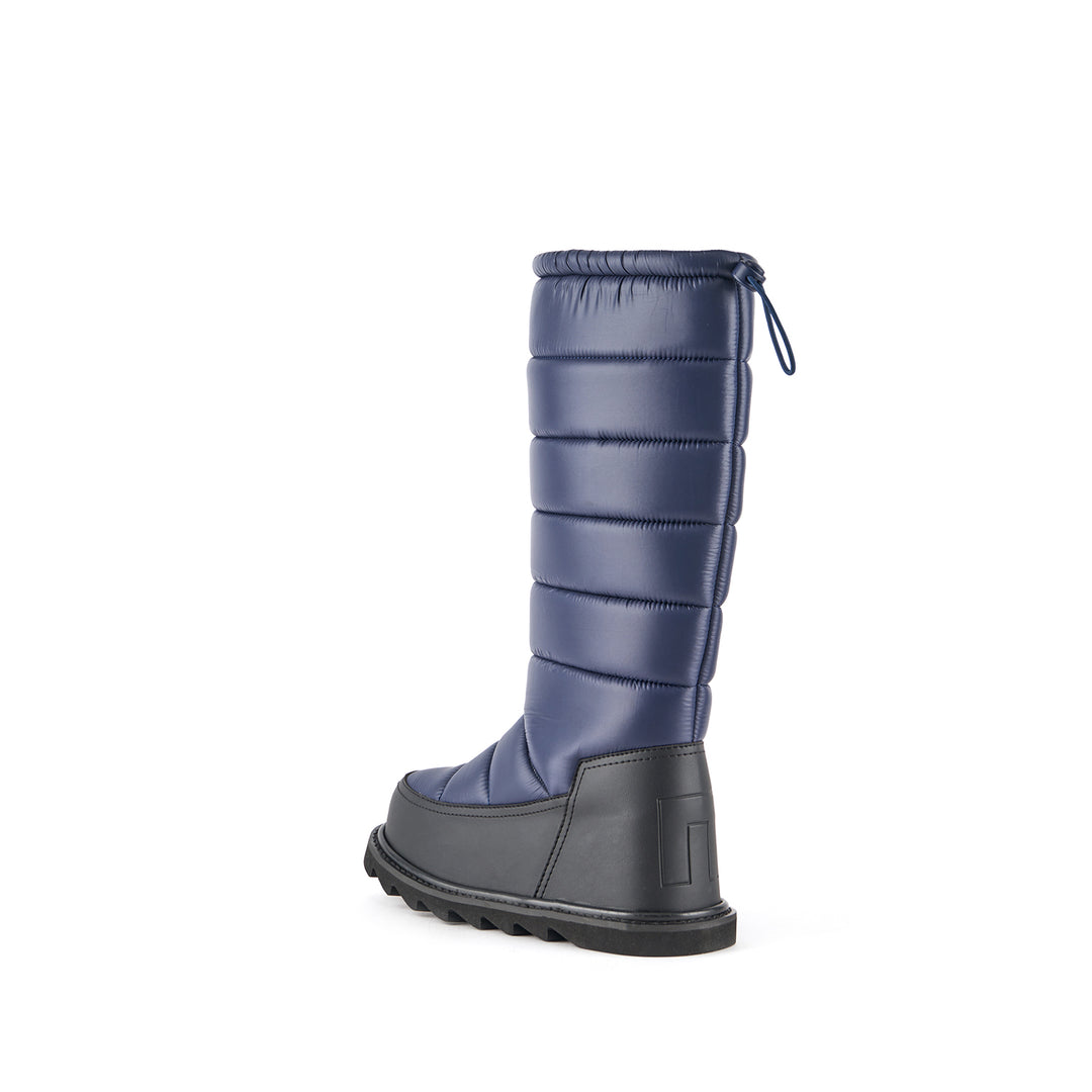 zembla bubble boot midnight blue 4 angle in view