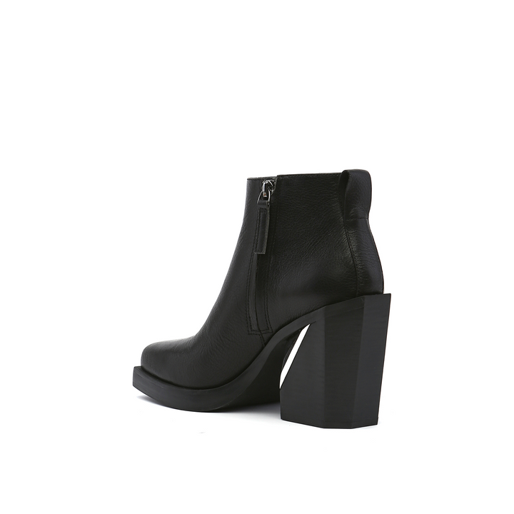 srxun ankle boot womens black angle in view